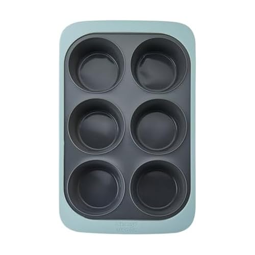 Chicago Metallic Silicone Muffin Pan - 6 Cup Nonstick Bakeware
