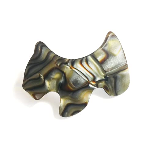 Onyx Scottish Dog Hair Clip Barrette - 2" Handmade Women's Accessory