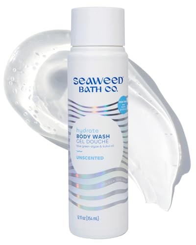 Seaweed Bath Co. Hydrate Body Wash, Unscented, 12 oz - Vegan & Gentle