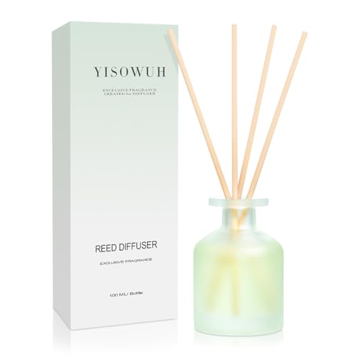 YISOWUH Clean Linen Reed Diffuser, 3.38oz | Long-Lasting Aroma