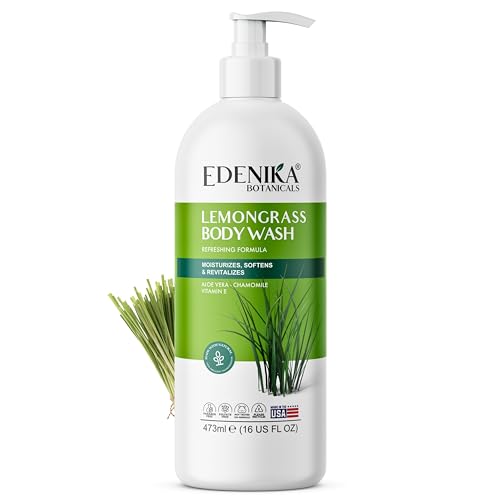 Edenika Botanicals Lemongrass Body Wash 16 fl oz - Organic & Hydrating