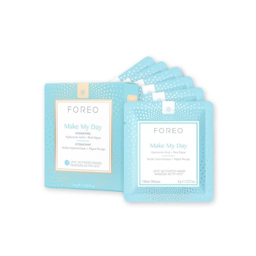 FOREO Make My Day UFO Activated Facial Mask - 7 Pack for Hydration & Pollution Protection