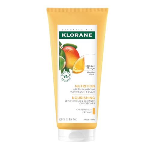 Klorane Nourishing Conditioner with Mango, 6.7 Fl Oz - Softens Dry Hair