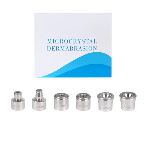 Diamond Microdermabrasion Kit with 6 Tips for Facial Skin Exfoliation