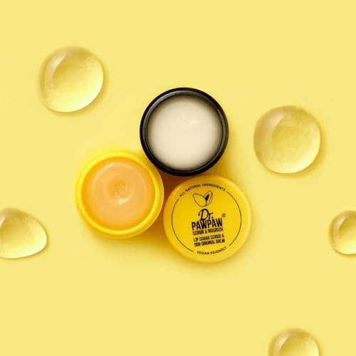 Dr. PawPaw Lip Scrub and Balm Duo - Vegan Exfoliator & Hydrating Balm