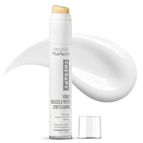 StretchMarkers Therapy Stretch Mark Cream ? Visibly Reduces and Treats, Stretch Marks Removal with Retinol, Hyaluronic Acid, Bioactive Peptides & 3D Stem Cell Technology, 1 fl oz