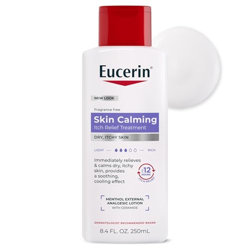 Eucerin Skin Calming Itch Relief Body Lotion with Menthol & Ceramide, 8.4 oz