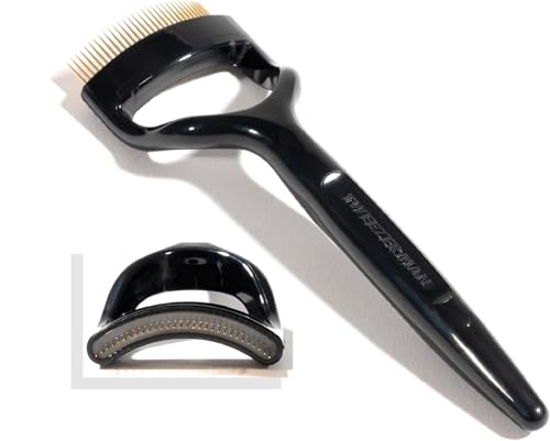 Tweezerman Curl 38 Lash Comb for Almond-Shaped Eyes with Gold Teeth