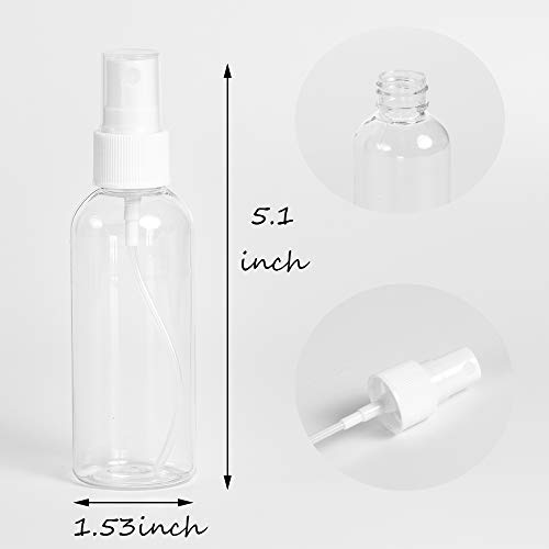 ZEJIA 3 Pack 80ml / 2.7oz Travel Spray Bottles - Refillable, BPA-Free