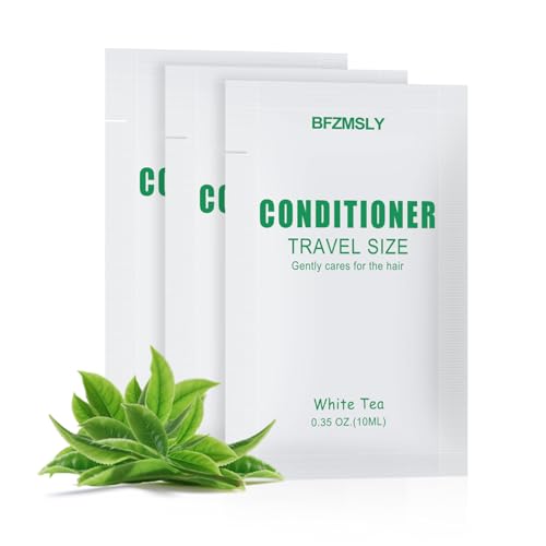 Travel Size Conditioner Sachets - 50 Pack, White Tea Scent