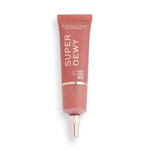 Revolution Superdewy Liquid Blush in Flushing For You - Vegan & Buildable