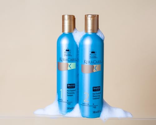 KeraCare Moisturizing Conditioner for Dry & Itchy Scalp 8 oz with Flax Seed & Coconut Oil