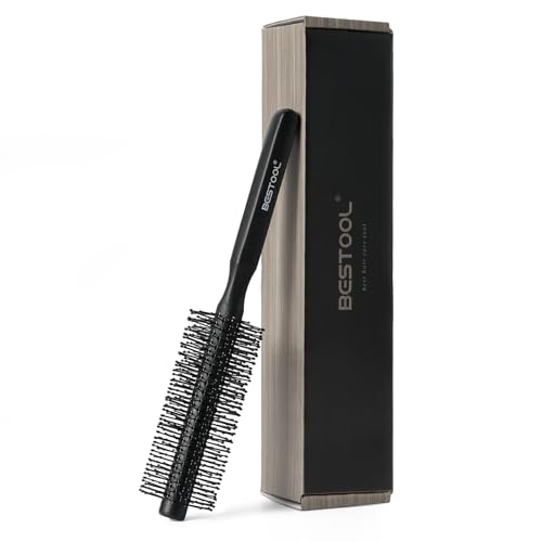 BESTOOL Small Round Hair Brush for Short Hair & Beard Styling, Blow Dry & Smoothing