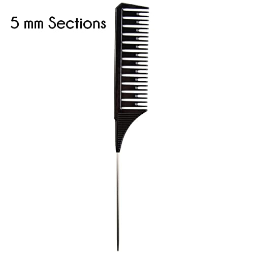 Highlighting Combs Set of 4 for Hair Coloring & Balayage - Black - Salon Supply Co