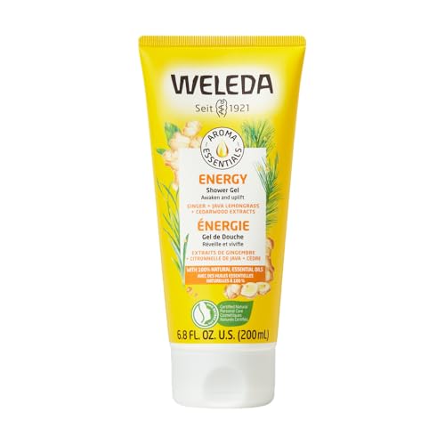 Weleda Energy Shower Gel – Aroma Essentials Ginger, Paraben Free, 6.8 fl oz