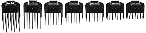 Andis 7-Piece Snap-On Comb Set for Hair Clippers - Fits ML, GC & MBA