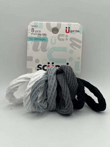 Scunci No Damage Ponytailers - 8 Metal-Free Hair Ties