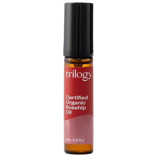 Trilogy Organic Rosehip Oil Roll-On | 0.34 Fl Oz for Radiant Skin