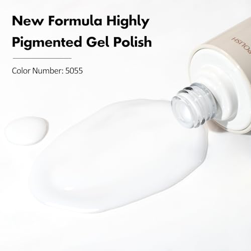 VENALISA Milky White Gel Nail Polish – 10ml Soak Off UV Gel