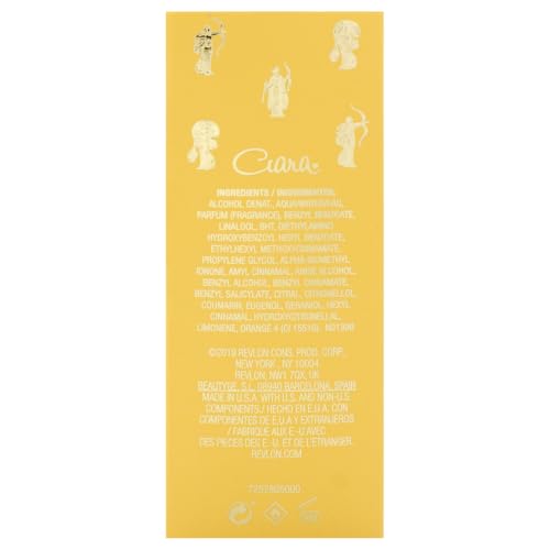 Revlon Ciara Concentrated Cologne for Women, Classic Floral Fragrance, 2.3 Oz