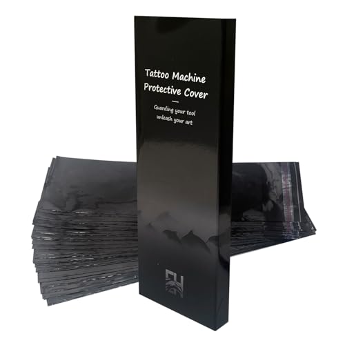 EH Tattoo Self-Sealing Pen Machine Covers - 100 Pack, 0.4 Mil Thick PE