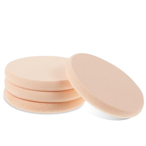 Nogeqi 4-Pack Flat Makeup Sponges for Flawless Foundation Application