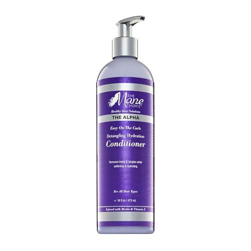 The Mane Choice Easy On The Curls Conditioner 16 oz - Nourishing Detangler with Biotin & Vitamin E