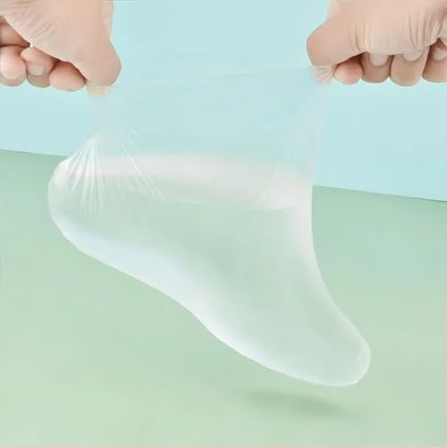 400-Pack Disposable Plastic Foot Covers for Pedicure & Spa Treatments