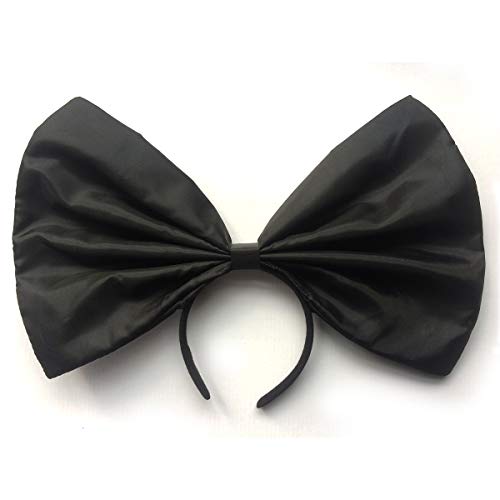 Black Bow Headband Hair Accessory for Women & Girls - Cosplay & Parties