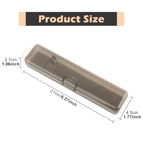 NINEFOX Travel Toothbrush Case - 2 Pack, Portable & Durable