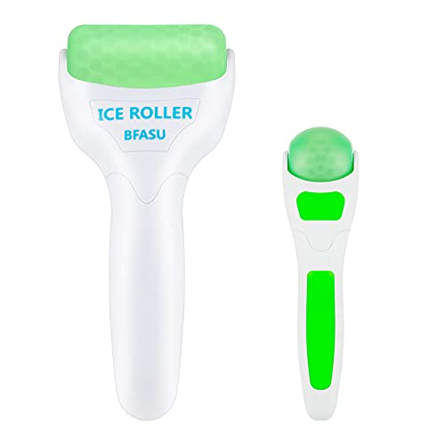 BFASU Green Ice Roller Set - 2 in 1 Face & Body Cooling Massage Tools for Puffiness & Fine Lines
