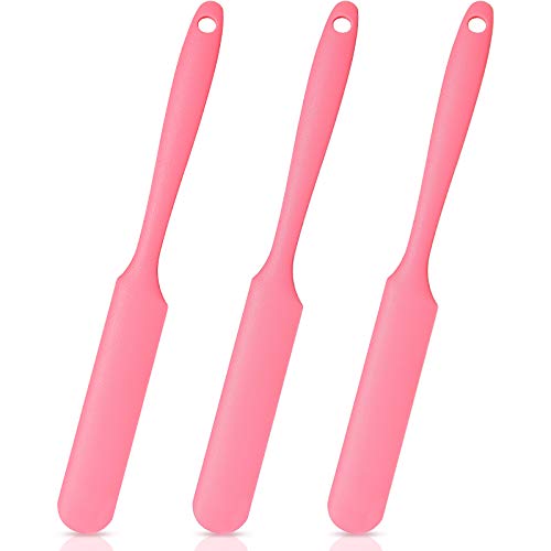Mudder 3-Pack Silicone Wax Spatulas for Hair Removal - Non-Stick Applicators