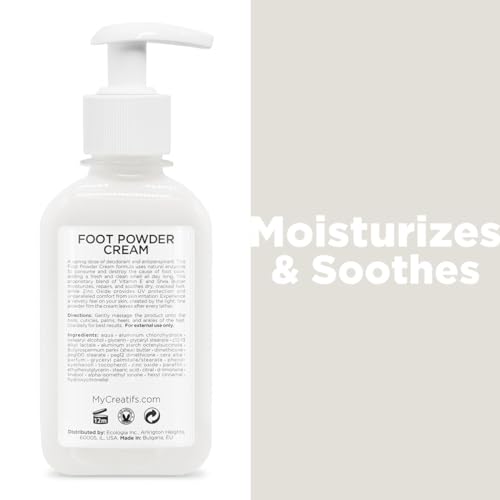 Cosmétiques Créatifs Foot Powder Cream for Cracked Heels, 8.5 Fl Oz