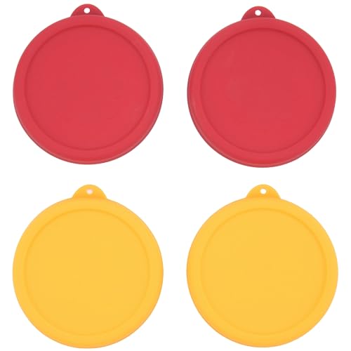 Silicone Storage Cover Lids for 1 Cup Glass Bowls - 4 Pack