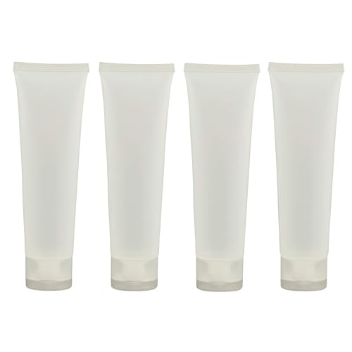 SYBL 100ml Clear Refillable Plastic Squeeze Tubes 20PCS - Cosmetic Sample Containers