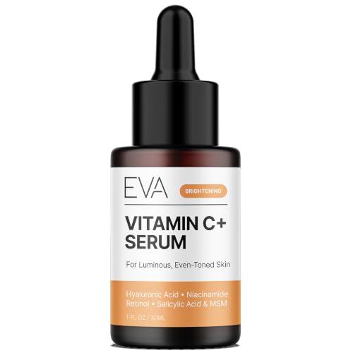 Eva Naturals Vitamin C Serum with Retinol & Niacinamide - 1 oz, Brightening & Anti-Aging