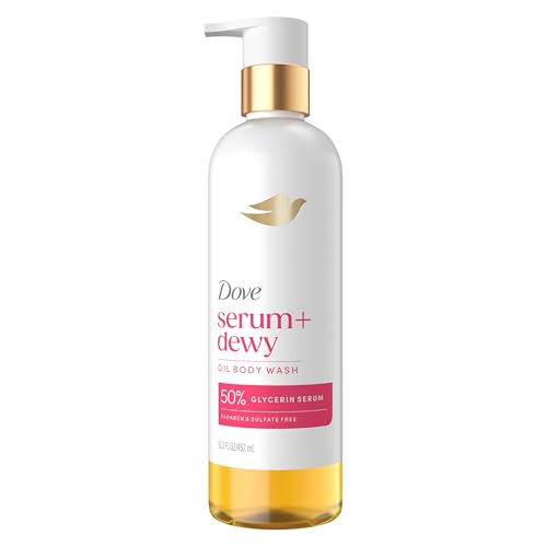 Dove Dewy Shower Oil Body Wash with Glycerin, Coconut & Geranium - 15.3 fl oz
