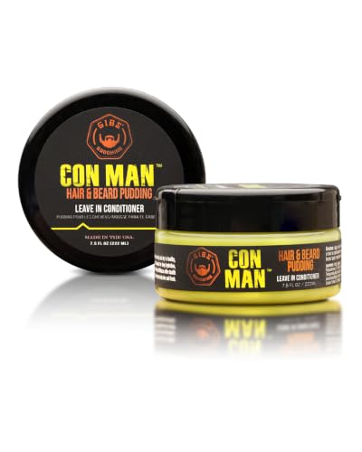GIBS Con Man Hair & Beard Pudding – Moisturizing Leave-In Conditioner