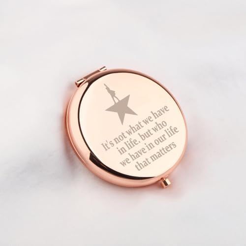 WUSUANED Hamilton Star Broadway Mirror - Drama Star Gift, 2-Sided Magnifying