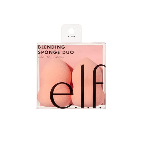 e.l.f. Blending Sponge Duo - Multi-Sided Makeup Applicators for Flawless Foundation & Contour