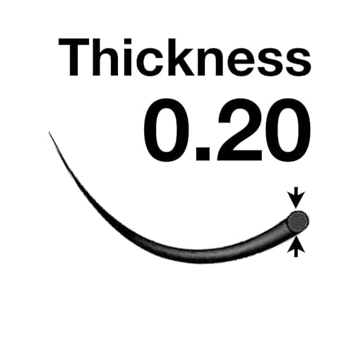 EMILYSTORES C Curl Eyelash Extensions 0.20mm Thickness 12mm Length