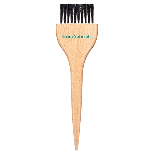 GranNaturals Hair Dye Brush - Precise Hair Color Applicator with Wooden Handle