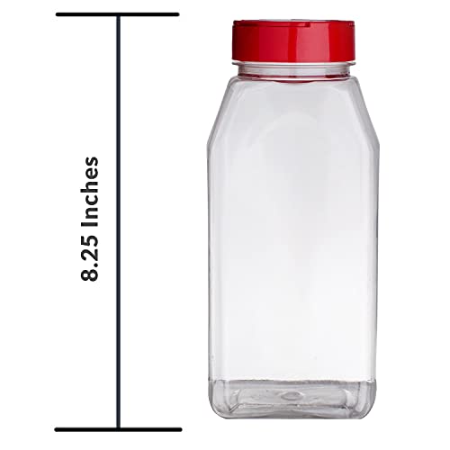 Skyway 32 OZ Plastic Spice Bottles Set of 2 - BPA Free Shaker Jars