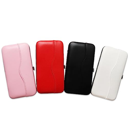 GSHLLO Pink PU Leather Tweezer Storage Case for Eyelash Extensions