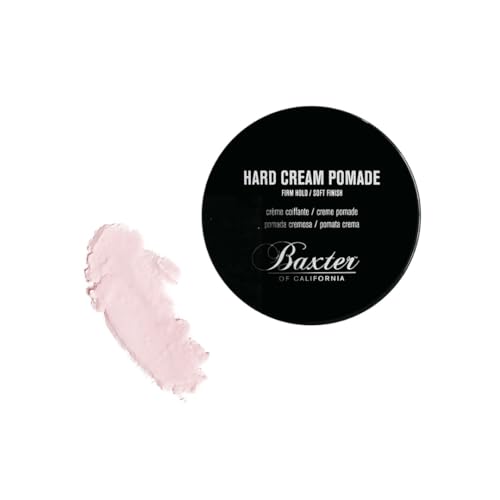 Baxter of California Hard Cream Pomade for Men | Firm Hold Hair Pomade