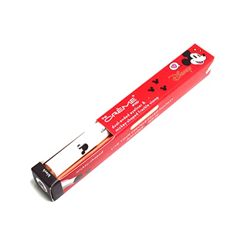 Disney Mickey Eyeliner & Freckle Stamp Duo - Smudge-Proof, Water-Resistant, Dual-Ended Makeup Pen with Zipper Bag
