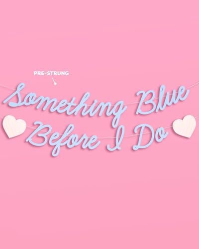 Something Blue Before I Do Banner - 5.5ft Bachelorette Decoration