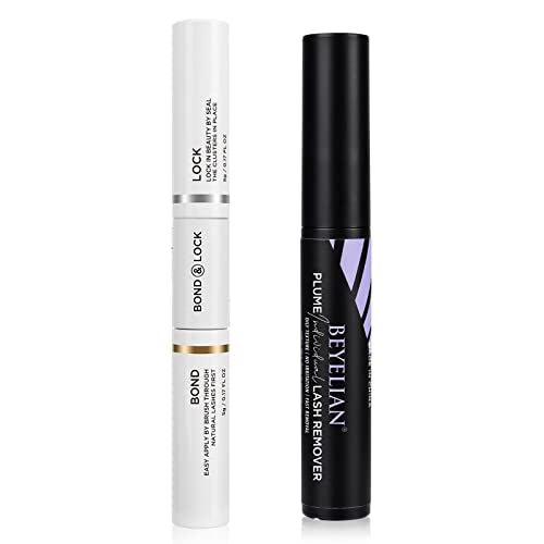 BEYELIAN Lash Bond and Seal with Remover Kit for DIY Individual Cluster Lashes