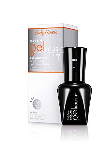 Sally Hansen Pro-Gel Base Coat 0.14 Fl Oz - Chip-Resistant, Shiny Finish, LED Lamp Required