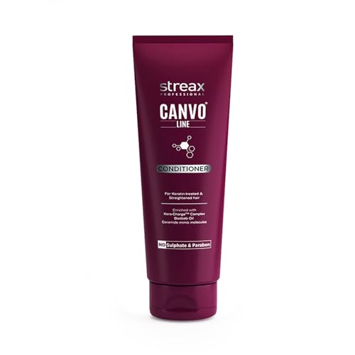 Streax Professional Canvoline Hair Conditioner for Straightened Hair, 240g